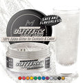 MONÉGASQUE Snow White Edible Glitter for Drinks 10g – White Edible Glitter for Cakes & Halloween Cocktails - Champagne & Cocktail Drink Shimmer - Cake Decorations Spray & Food Decorating Sprinkles