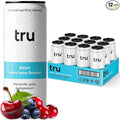 Tru Dream Seltzer, Cherry Berry, Sparkling Water with Chamomile, GABA, Magnesium & Tart Cherry Juice, Sweetened with Monk Fruit & Stevia, Gluten Free, Vegan, Caffeine Free, 12 FL OZ Cans, 12 Pack
