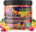 Creatine Monohydrate Gummies (5g) – Pre-Workout Energy & Muscle Growth Support for Men & Women | Strawberry Orange Electrolyte Gummies (135 Count)