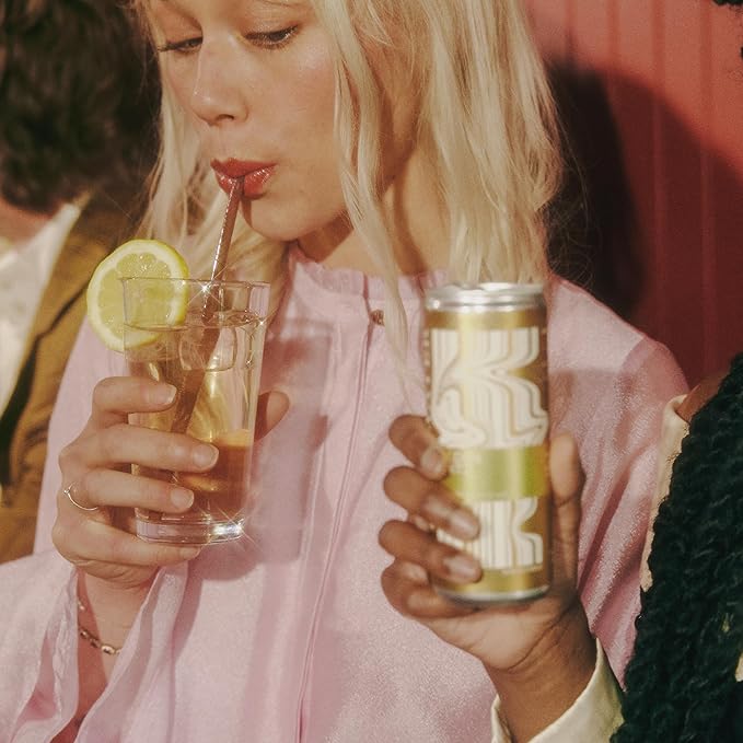 Strongwater Non Alcoholic Bitters & Soda - 12 Pack Cans (8.4 Fl Oz Each) - Premium Non Alcoholic Drinks - Ready to Drink Bitters and Soda, Alcohol Free Drinks, Sugar Free with Soda & Chai Spice Blend