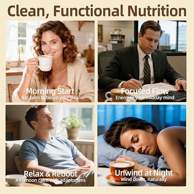 Mushroom Coffee Creamer, 50 Servings, 20-in-1 Superfood Coconut Creamer Powder with 14 Mushroom Supplements, Ashwagandha, Alpha-GPC, Magnesium Glycinate | Energy & Focus & Digestion | Non-Dairy, Keto