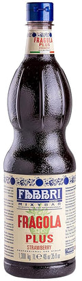 Fabbri Premium Flavoring Syrup, Strawberry, New Enhanced Flavor, All Natural, Made in Italy, 33.8 Ounce (1 Liter)