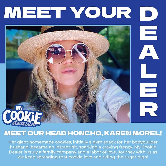 My Cookie Dealer Protein Cookies, Most Loved Childhood Cupcake (6-Pack, 3.8oz Each) - 25g of Protein per Cookie - Individually Wrapped Workout Snacks for On-The-Go Travel