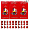 Prince Caffe Espresso Pods –Millennium Intensity 9, Medium-Dark Roast, The Espresso Coffee Pods Are Compatible with Nespresso Original Line Machines, 30 Count (3 x 10 Capsules) Premium Quality Coffee Capsules.