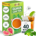 LeafLea Guava Leaf Tea, 40 Individually Wrapped Tea Bags, Made from 100% Natural Guava Leaves (Hojas De Guayaba), Supports Digestion & Wellness, Caffeine-Free, Sugar-Free, Vegan, Non-GMO