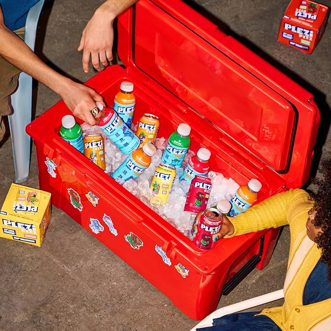 PLEZi Orange Mango Twist Hydration Drink x Stephen Curry - Sports Drinks with 2X Electrolytes - 500mg Potassium, Low Sugar, No Added Sugar - For Kids & Adults - 16.9 Fl Oz (12 Pack)