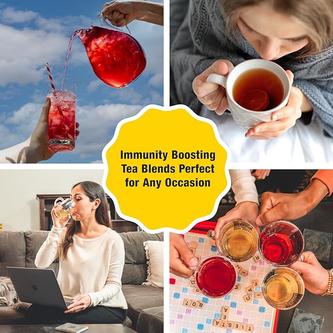 Tiesta Tea - Fireberry, Loose Leaf, Cranberry Hibiscus Rooibos Tea, Premium Non-Caffeinated Rooibos Blend, Make Hot or Iced & Brews Up to 25 Cups, 1.7oz Resealable Pouch, Pack of 6