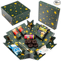 Explosion Gift Box with Treats – Premium Surprise Snack Box with Donuts, Cookies, Chips & More – Blank Design for Any Occasion – Party, Celebration, or Just Because Gift (Explosion Gift Box)