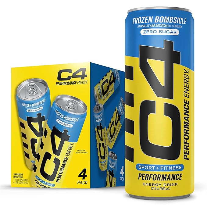 C4 Performance Energy Carbonated 12oz 4pk Frozen Bomb