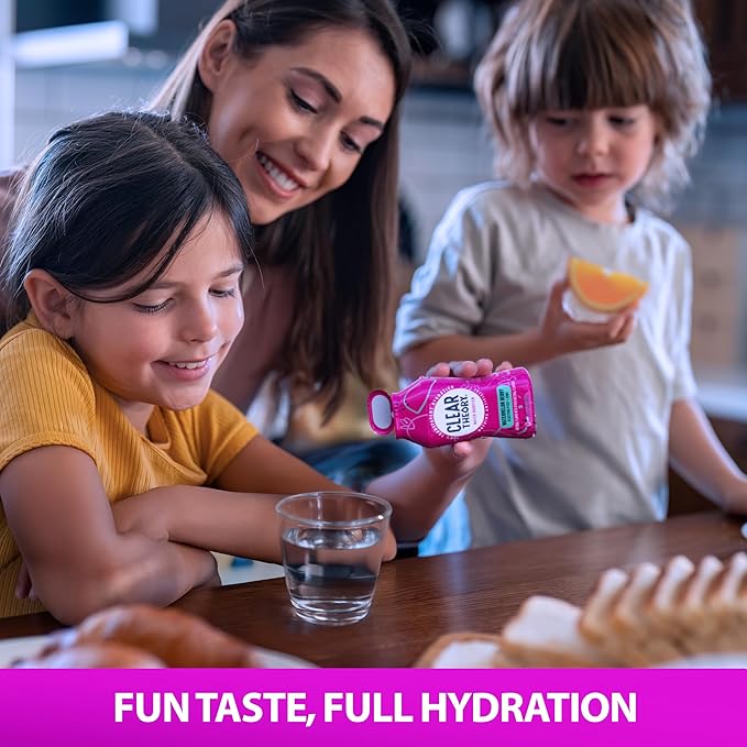 Clear Theory Water Flavoring Drops with Electrolytes – Electrolyte Drink Mix, [Watermelon Berry] Water Enhancer for Kids & Adults, Sugar-Free, Vegan, Gluten-Free, 2-Pack (1.62 fl oz Bottles)