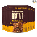 Brownie Brittle – Toffee Crunch Thin and Crispy Sweet Snacks (Pack of 6, 5 oz), Rich Gourmet Brownie Bites Dessert