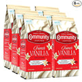 Community Coffee French Vanilla Flavored 72 Ounces, Medium Roast Ground Coffee, 12 Ounce Bag (Pack of 6)