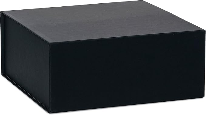 Prime Line Packaging Christmas Gift Boxes with Lids, Holiday Gift Boxes for Presents, Extra Large Black Magnetic Gift Box for Gift Wrapping, Weddings, Storage, Bulk, 14x14x6, 15 Pack