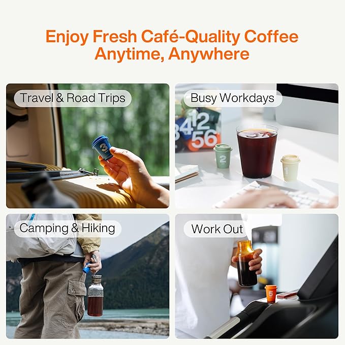 SATURNBIRD Coffee Instant Cold Brew, Dark Roast, Rich & Nutty Blend of 100% Specialty Arabica, Enjoy Hot or Cold, Freeze Dried Iced Coffee, 24 Single Servings for Home, Travel, Office (NO.5)