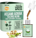 Spice Drop - Tea, Coffee, Latte | Premium Quality & Rich Aroma | Authentic Indian Spices Extract | Pure Spice Blend With No Added Color or Preservative | Unsweetened | Non-GMO | Vegan | Gluten Free| 0.17 Oz | Upto 180 Cups (Assami Adrak, Pack of 1)