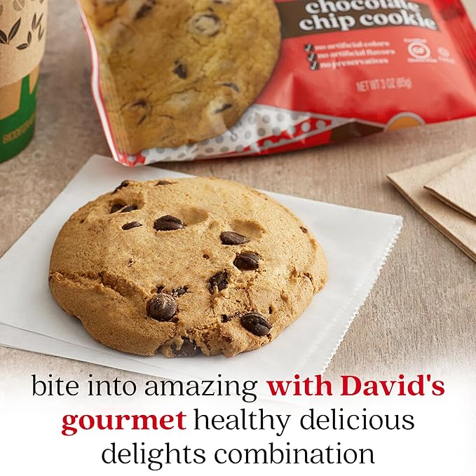 David's Cookies Gluten-Free Chocolate Chip Cookies 9-pack - Gourmet Cookies with No Added Preservatives - Fresh Bakery Dessert - Toddler and Kids Snacks for School