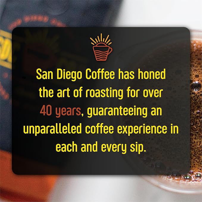 San Diego Coffee Egg Nog, Medium Roast, Whole Bean Coffee, 16-Ounce Bags (Pack of 2) Café en grano tostado
