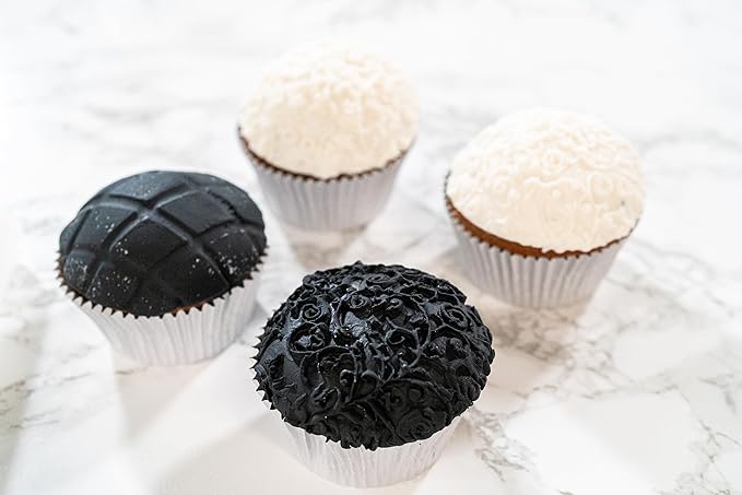 Bakerpan Premium Rolled Black Fondant for Cake Decorating - 1 Pound, Vanilla Flavor