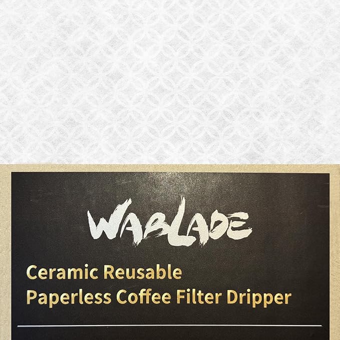 Ceramic Reusable Coffee Filter Dripper Paperless Sustinable Mt. Fuji Made in Japan (Blue)