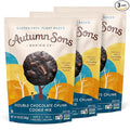 Autumn Sons Baking Co. Gluten Free Double Chocolate Chunk Cookie Mix. Vegan Plant Based Baking Mix. Free From 11 Common Allergens. Dairy Free, Nut Free, Soy Free, Non GMO 9.3 oz (Pack of 3)