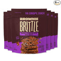 Brownie Brittle – Dark Chocolate Sea Salt Thin and Crispy Sweet Snacks (Pack of 6, 5 oz), Rich Gourmet Brownie Bites Dessert