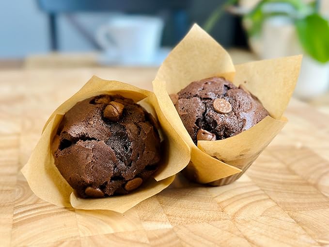 Molibake Chocolate Muffin Mix - Pack of 1 – Premium Chocolate Muffins Baking Mix with Cocoa Powder and Real Chips for Home Oven and Maker – 14 oz – Easy-to-Use Mix for Fluffy, Bakery-Style Homemade