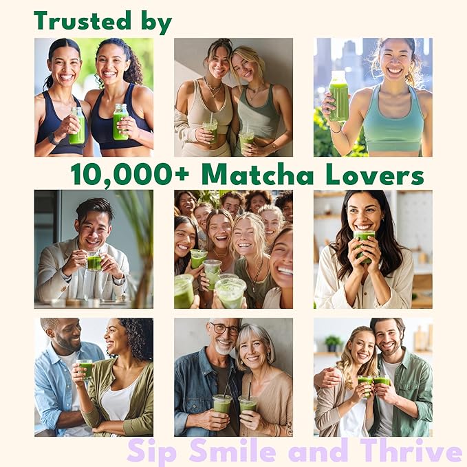 Organic Matcha Latte, Ceremonial Grade Matcha Powder, Silky Smooth Green Tea Matcha Latte Mix, Japanese JAS USDA Organic, Low Caffeine Vegan Gluten-Free No Additives and Great for Tea Latte & Smoothies with Lightly Sweetened Barista Crafted (1.06oz, 30...