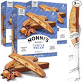 Nonni's Turtle Pecan Biscotti Italian Cookies - 3 Boxes Caramel Pecan Cookies Dipped in Milk Chocolate - Butter Pecan Biscotti Individually Wrapped Cookies - All Natural Ingredients - Kosher - 6.88 oz