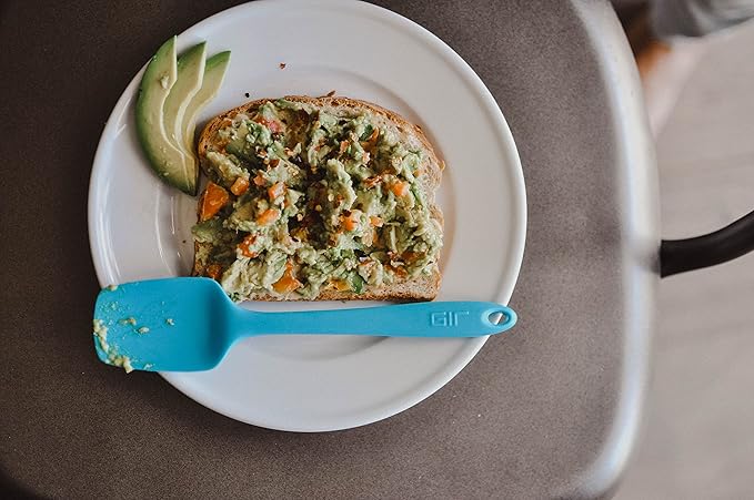 GIR: Get It Right Premium Seamless Spoonula - Non-Stick Heat Resistant Silicone Scraper Spatula - Perfect for Mixing, Serving, Scraping, Stirring, and More - Ultimate - 11 IN, Navy
