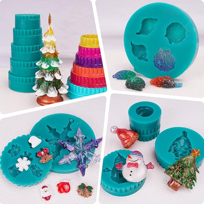 LET'S RESIN Super Elastic Silicone Mold Making Kit 10A,70.5oz Jade Green Mold Making Liquid Silicone Rubber, Ideal for Casting Resin Molds/Silicone Molds/Candle Molds/Silicone Inlay (2KG)