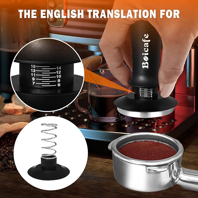 22 PCS 51mm Espresso Accessories Kit, 51mm Spring Loaded Calibrated Espresso Coffee Tamper Set with Tamper Mat, WDT Tool, Latte Art Kit, Frothing Pitcher and Towel for Coffee Making (51mm)