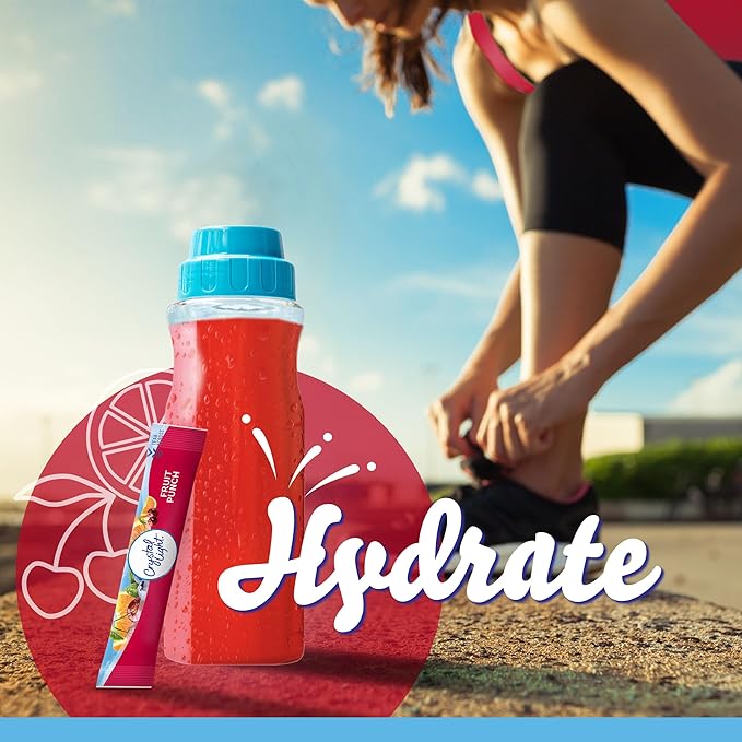 Crystal Light Fruit Punch Artificially Flavored Powdered Drink Mix, 10 ct. On-the-Go-Packets