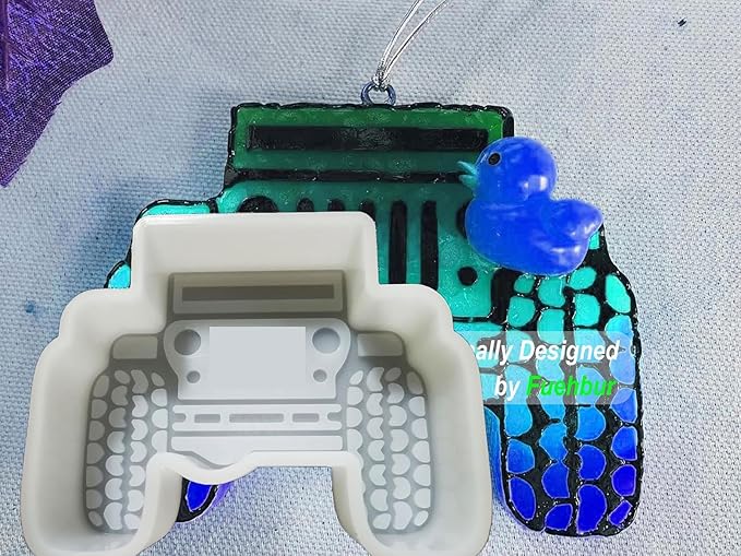 Truck Car Freshie Molds, Fuehbur Silicone Epoxy Resin Air Freshie Mould for Aroma Beads,Soap Mold,Candle Molds,Pendant Mold