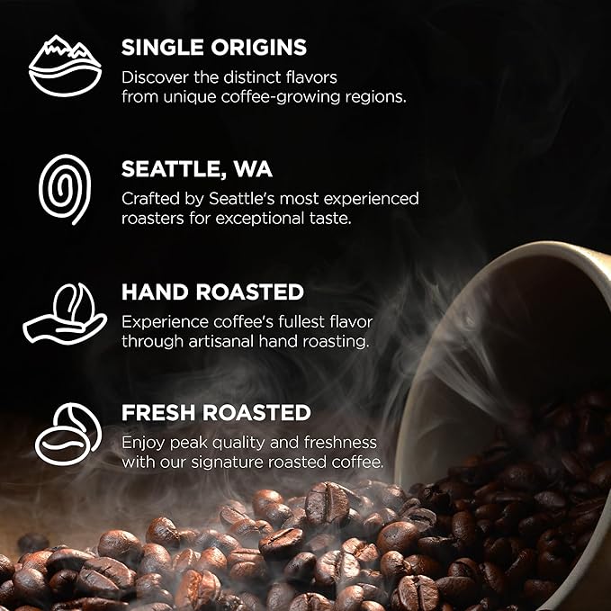 Fonte Coffee Roaster - Drip Coffee - Medium-Dark Fresh Roast - Roasted in Seattle - Single Origin - Bright, Chocolately, Balanced - 12 oz - Fonte AA