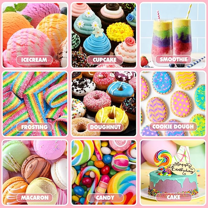 Food Coloring - Vibrant Liquid Icing Food Coloring Set for Baking, Cake Decorating, Easter Egg, Airbrush - Tasteless Food Color Dye for Fondant, Slime, DIY Crafts - 5.5 Fl.oz / 160ml Each (Navy)
