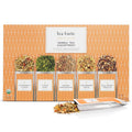 Tea Forte Herbal Tea Assortment Single Steeps Loose Leaf Premium Tea Gift Set Sampler, 15 Count 3 of Each Assorted Blends, Pre-Portioned Single Serve Pouches, Steeps 12 oz