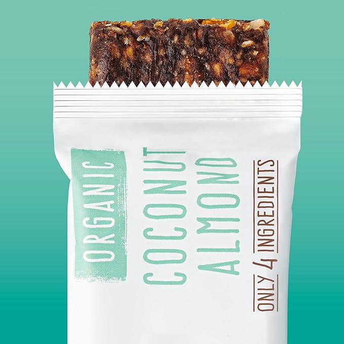 JONESBAR Organic Plant Based Protein Bars | Coconut Almond | Fruit & Nut Bar, Kosher, Gluten Free, Paleo Breakfast Bars, School Snacks, Vegan Snack & Healthy Snacks for Adults and Kids (Pack of 12)