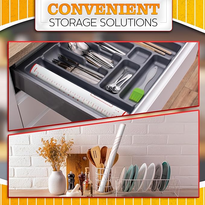 15.7x23.4 Pizza Mats for Rolling Dough - Stain-Proof Large Silicone Baking Mat with Measurements, Non-Stick Baking Rolling Mat - Heat Resistant Kneading Dough Sheet for Bread, Pizza, Pasta & Pie