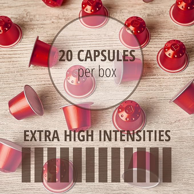120ct Dark Roast Espresso Variety Pack | Compatible with Nespresso | Aluminum Coffee Capsules | Intensity 10 11 12 | High Intensity Espresso Lungo Ristretto