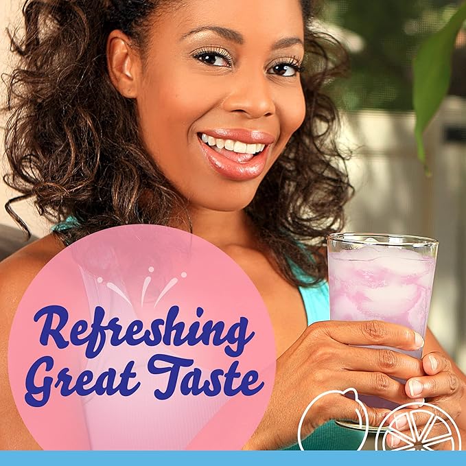 Crystal Light Sugar-Free Pink Lemonade Naturally Flavored Powdered Drink Mix 72 Count Pitcher Packets(Packaging may vary)