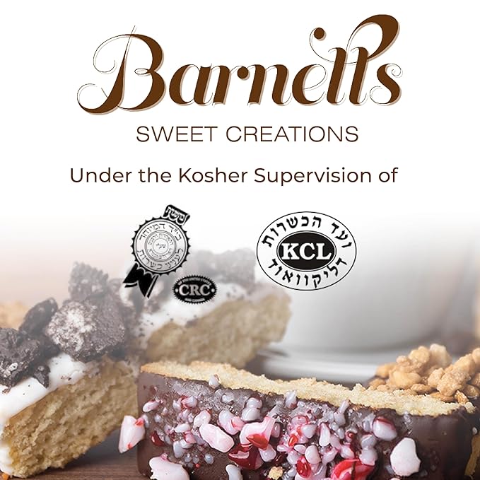 Barnetts Christmas Holiday Thanksgiving 12 Chocolate Biscotti Gift Box, Gourmet Cookie Gifts Basket for Him and Her Food Delivery, Fancy Cookies Spring Candy Treats Baskets Ideas for Dad, Husband, Father, Brother, Son, Father, Grandmother, Mother, Grandma