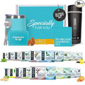 Organic Gift Set with Portable Kettle - 36 Piece Gift for Tea Lovers - Includes Insulated Mug, Assorted Organic Teas, Honey Sticks & Accessories - Ultimate Brewing Experience