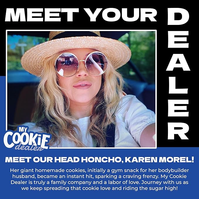 My Cookie Dealer Protein Cookies, Variety Pack (5-Pack, 2.2oz Each) - 15-17g of Protein per Cookie - Individually Wrapped Travel Snacks