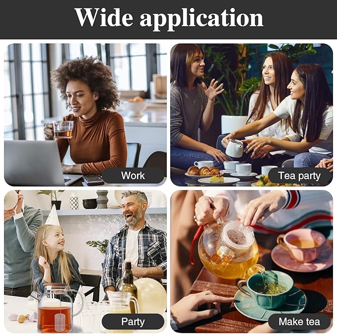 2 Pack Tea Infuser, Tea Strainers for Loose Tea Mesh Stainless Tea Strainer Loose Leaf Tea Steeper Tea Diffuser with Tea Basket and Lid for Black Tea, Spices and Seasonings