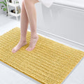 Arotive Luxury Chenille Bathroom Rug Mat, Extra Soft Thick Absorbent Shaggy Bath Rugs, Non-Slip Machine Wash Dry, Plush Bath Mats for Bathroom, Shower and Tub, 44x24, Yellow