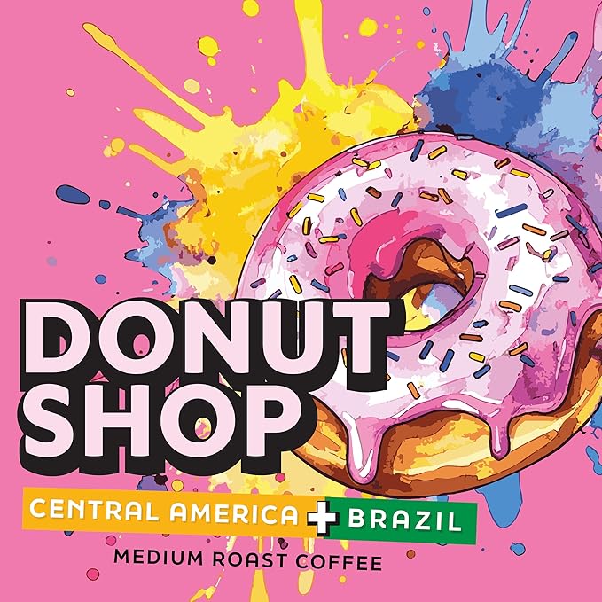 Donut Shop Blend by Java Factory, Medium Roast Coffee Pods for Keurig K Cup Brewers, 80 Count