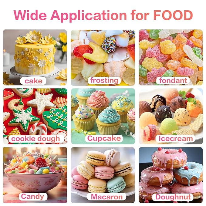 Gel Food Coloring for Cake Decorating - 40g Concentrated Assorted Edible Colors - Vibrant Tasteless Food Dye Professional-Grade Dye for Easter Eggs Fondant Cookies Frosting Royal Icing Baking - Yellow