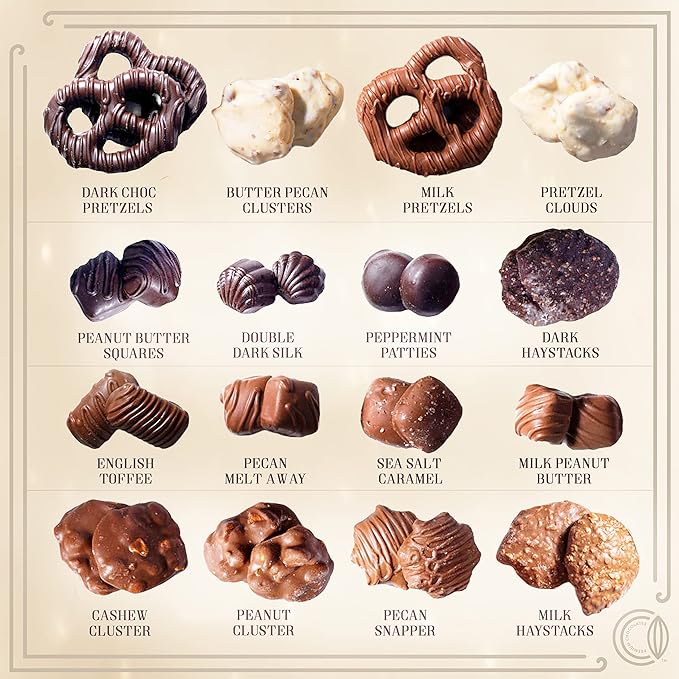 Chocolate Gift Basket, Gourmet Chocolates Variety Snack Box, Assorted Food Arrangement Platter, Birthday Present, Holiday, Corporate Parties, Sympathy, Candy Gifting Idea, Him, Her, Men, Women, Family (Gold Delight)