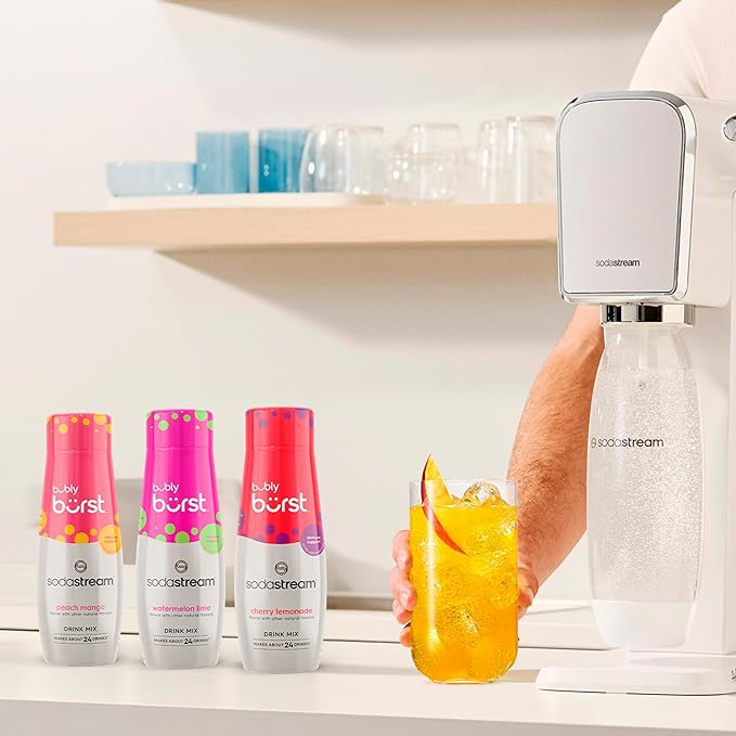 SodaStream Bubly Burst Peach Mango Drink Mix (440ml, Pack of 4)