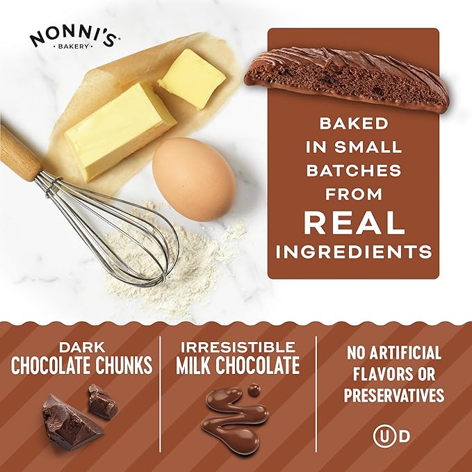 Nonni's, Triple Chocolate Biscotti, 6.88 Ounce